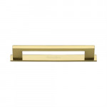 M Marcus Heritage Brass Metro Design Cabinet Pull with Plate 128mm Centre to Centre